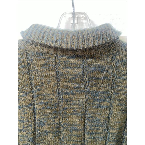 Tommy Bahama Sweater Men’s Quarter Zip Green Brown Sweater Sz X-Large - Picture 10 of 10